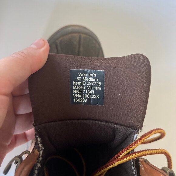 L. L. Bean Tek 2.5 Leather Women's Duck Boots Storm Chaser Hiking Primaloft - Picture 5 of 5